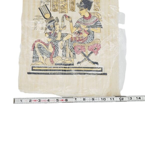 Genuine Egyptian Papyrus Hand Painted 17”‎ X 13.5” Good Quality - Picture 4 of 5